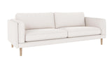 Braden sofa 3-seter - Whitewash eik ben
