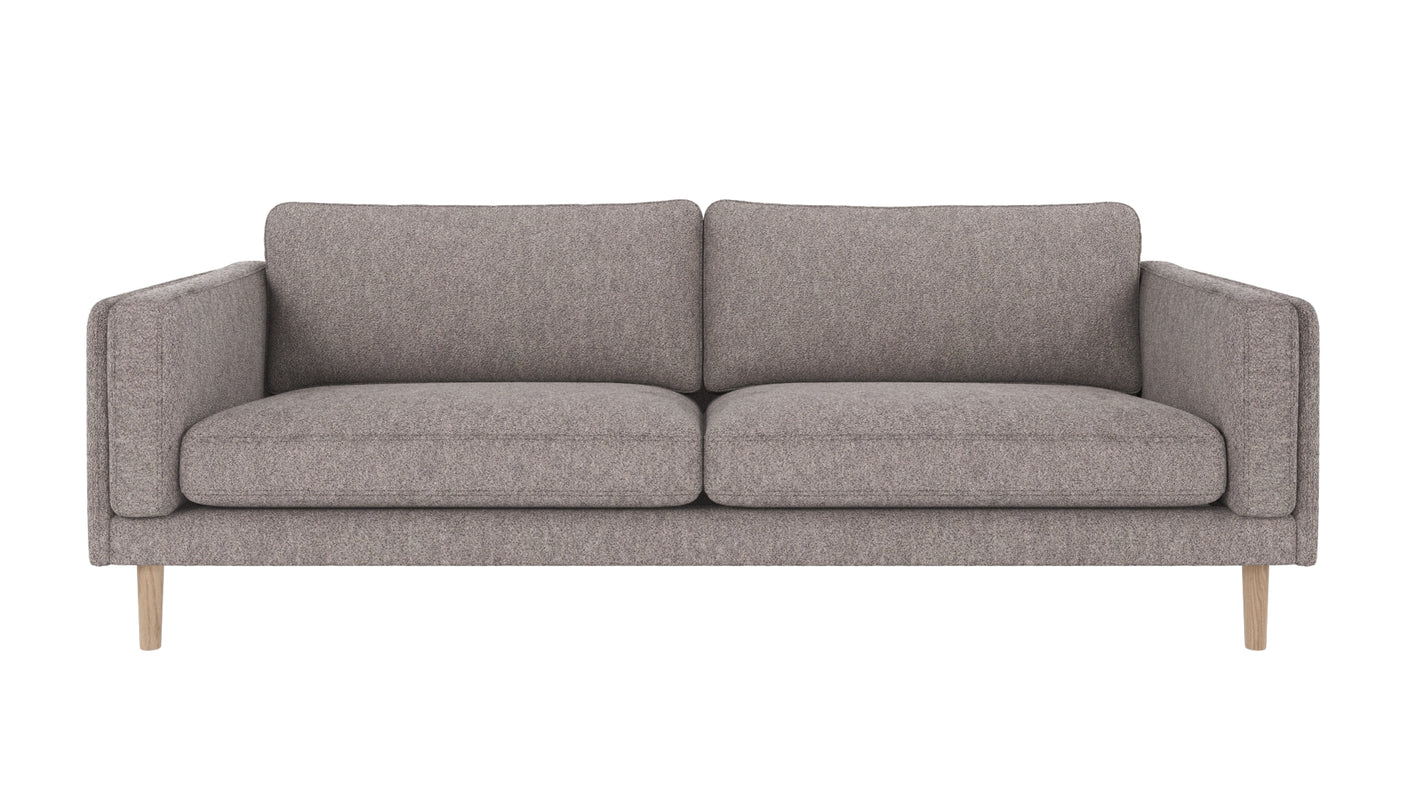 Braden sofa 3-seter - Whitewash eik ben