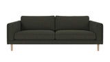 Braden sofa 3-seter - Whitewash eik ben
