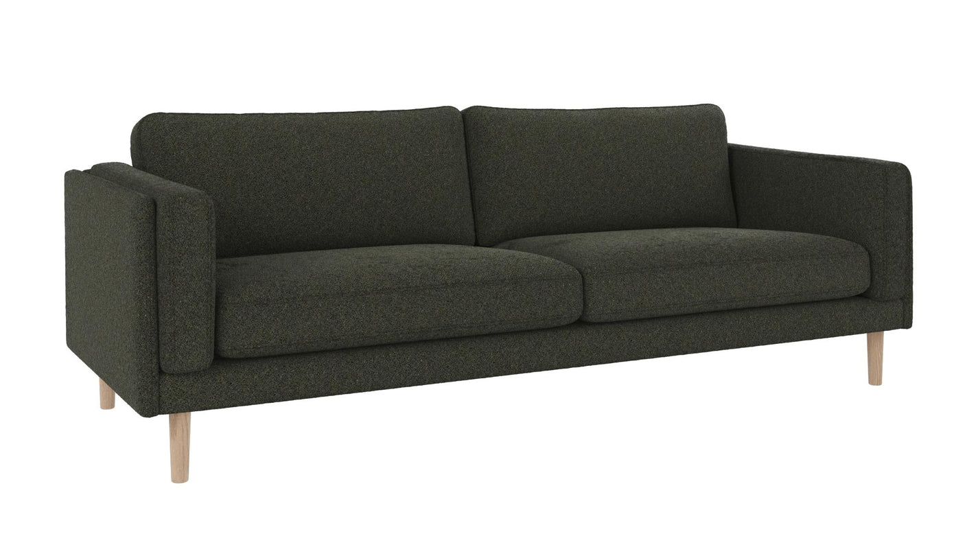 Braden sofa 3-seter - Whitewash eik ben
