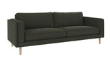 Braden sofa 3-seter - Whitewash eik ben