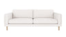 Braden sofa 3-seter - Whitewash eik ben