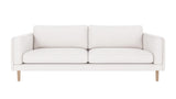 Braden sofa 3-seter - Whitewash eik ben