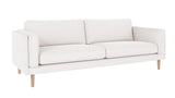 Braden sofa 3-seter - Whitewash eik ben