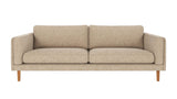 Braden sofa 3-seter - Eik ben