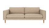 Braden sofa 3-seter - Eik ben