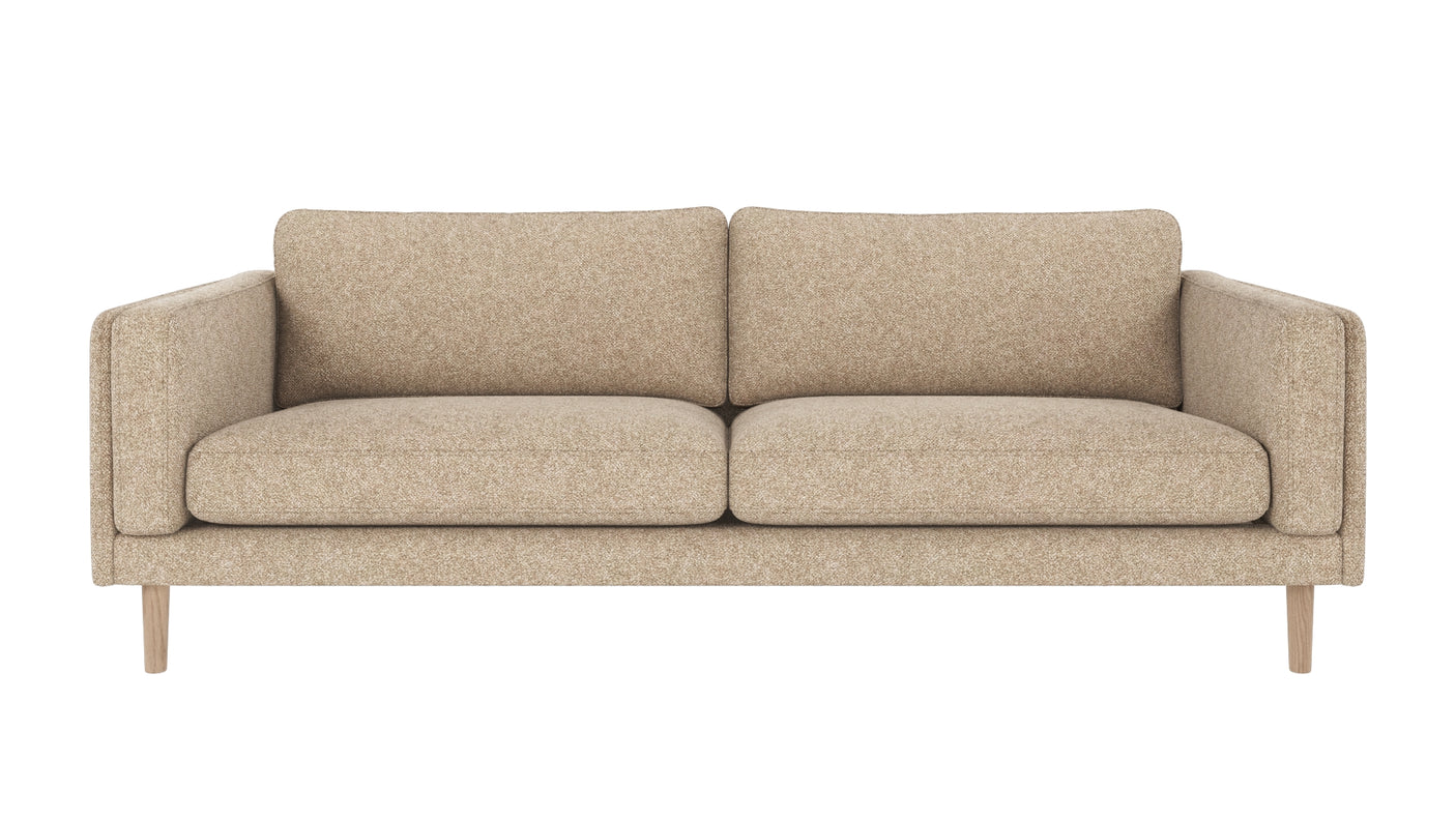 Braden sofa 3-seter - Whitewash eik ben