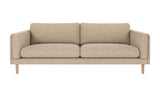 Braden sofa 3-seter - Whitewash eik ben
