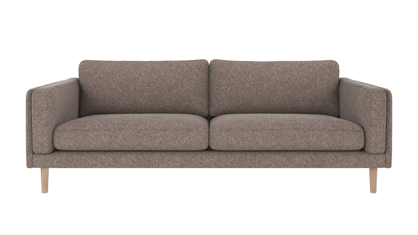 Braden sofa 3-seter - Whitewash eik ben