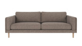 Braden sofa 3-seter - Whitewash eik ben