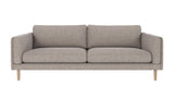 Braden sofa 3-seter - Whitewash eik ben