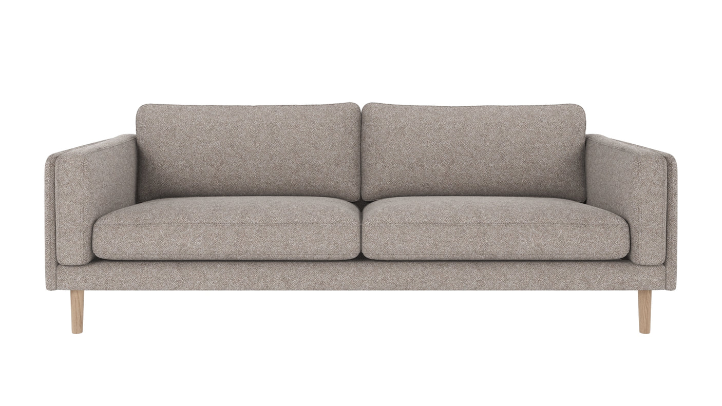 Braden sofa 3-seter - Whitewash eik ben