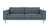 Braden sofa 3-seter - Whitewash eik ben