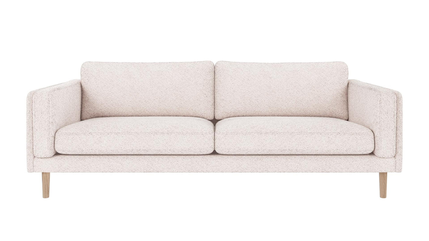Braden sofa 3-seter - Whitewash eik ben