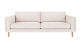Braden sofa 3-seter - Whitewash eik ben