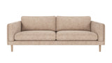 Braden sofa 3-seter - Whitewash eik ben