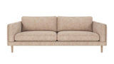 Braden sofa 3-seter - Whitewash eik ben