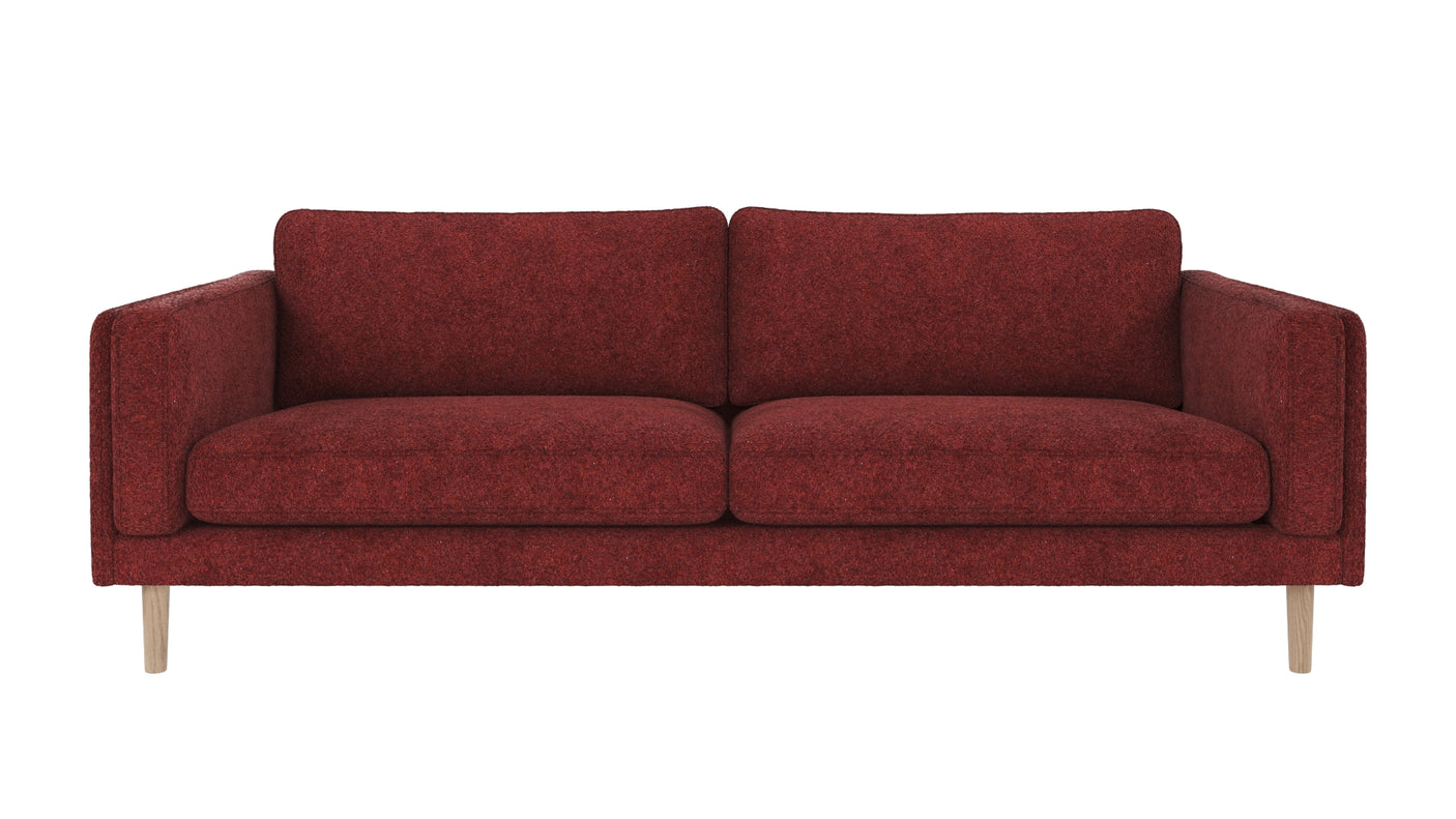 Braden sofa 3-seter - Whitewash eik ben