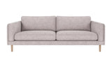 Braden sofa 3-seter - Whitewash eik ben