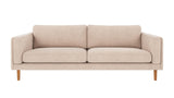 Braden sofa 3-seter - Eik ben