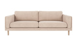 Braden sofa 3-seter - Whitewash eik ben