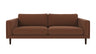 Braden sofa 3-seter - Brun eik ben