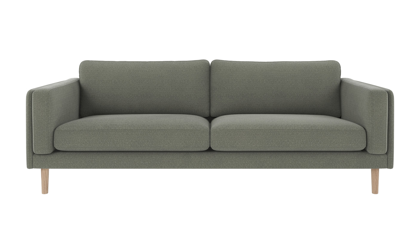 Braden sofa 3-seter - Whitewash eik ben