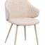 Drake armchair beige fabric/beige metal legs Rowico Spisestol