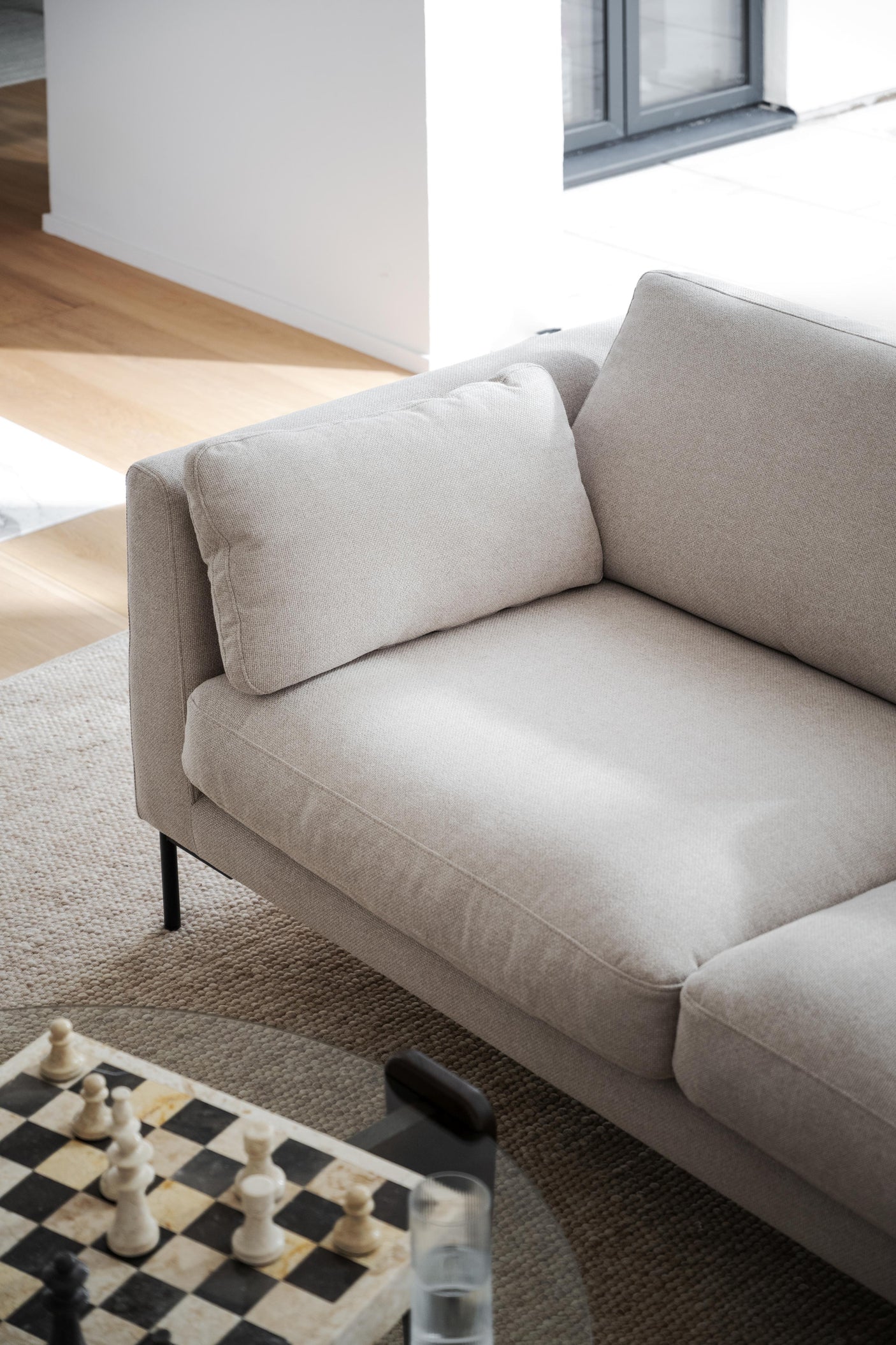 Corwin 3,5 seter sofa sjeselong høyre