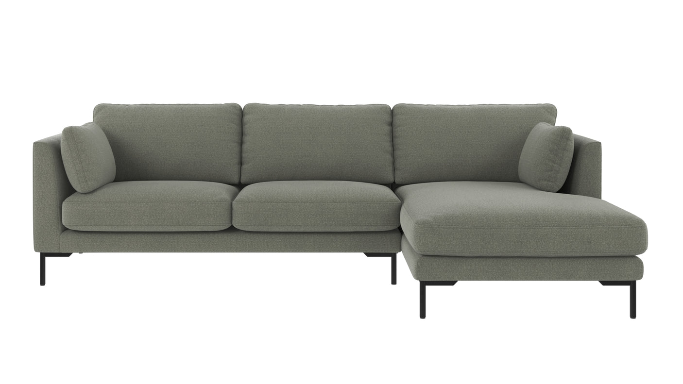 Corwin 3,5 seter sofa sjeselong høyre