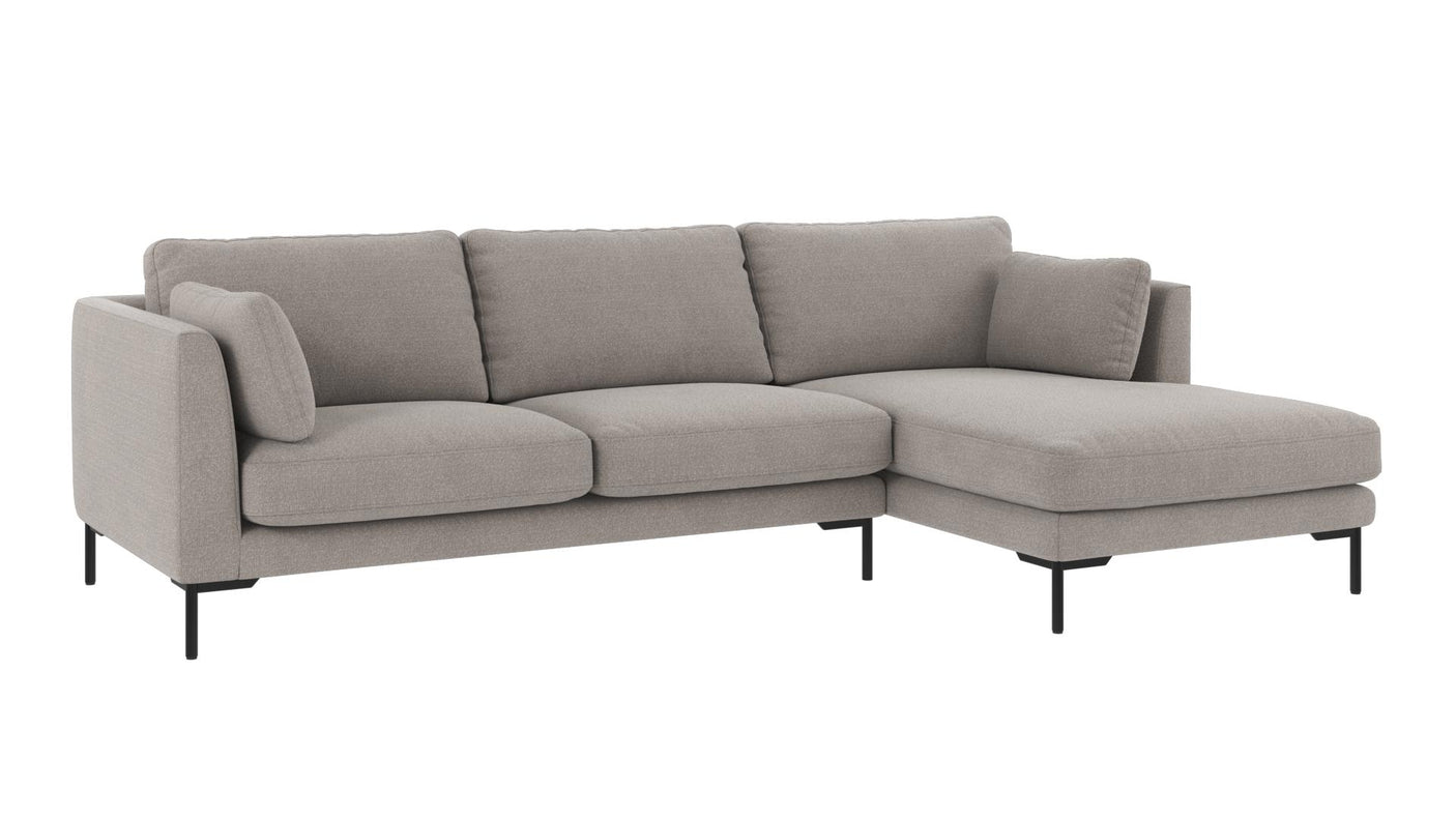 Corwin 3,5 seter sofa sjeselong høyre
