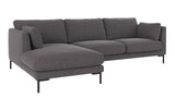 Corwin 3,5 seter sofa sjeselong venstre