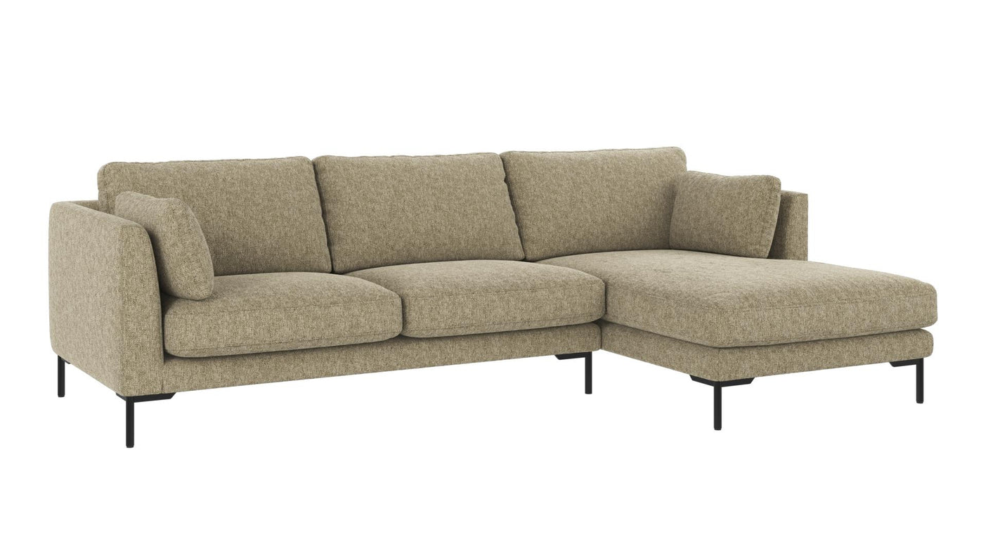 Corwin 3,5 seter sofa sjeselong høyre