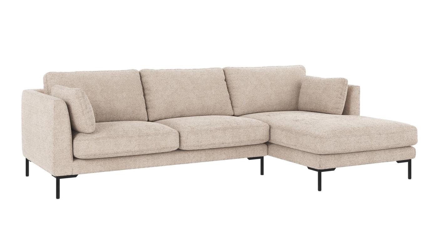 Corwin 3,5 seter sofa sjeselong høyre