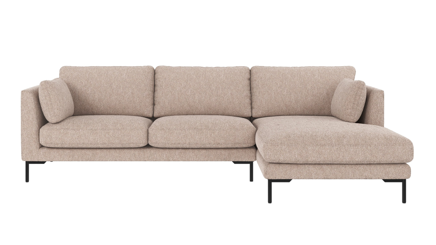 Corwin 3,5 seter sofa sjeselong høyre