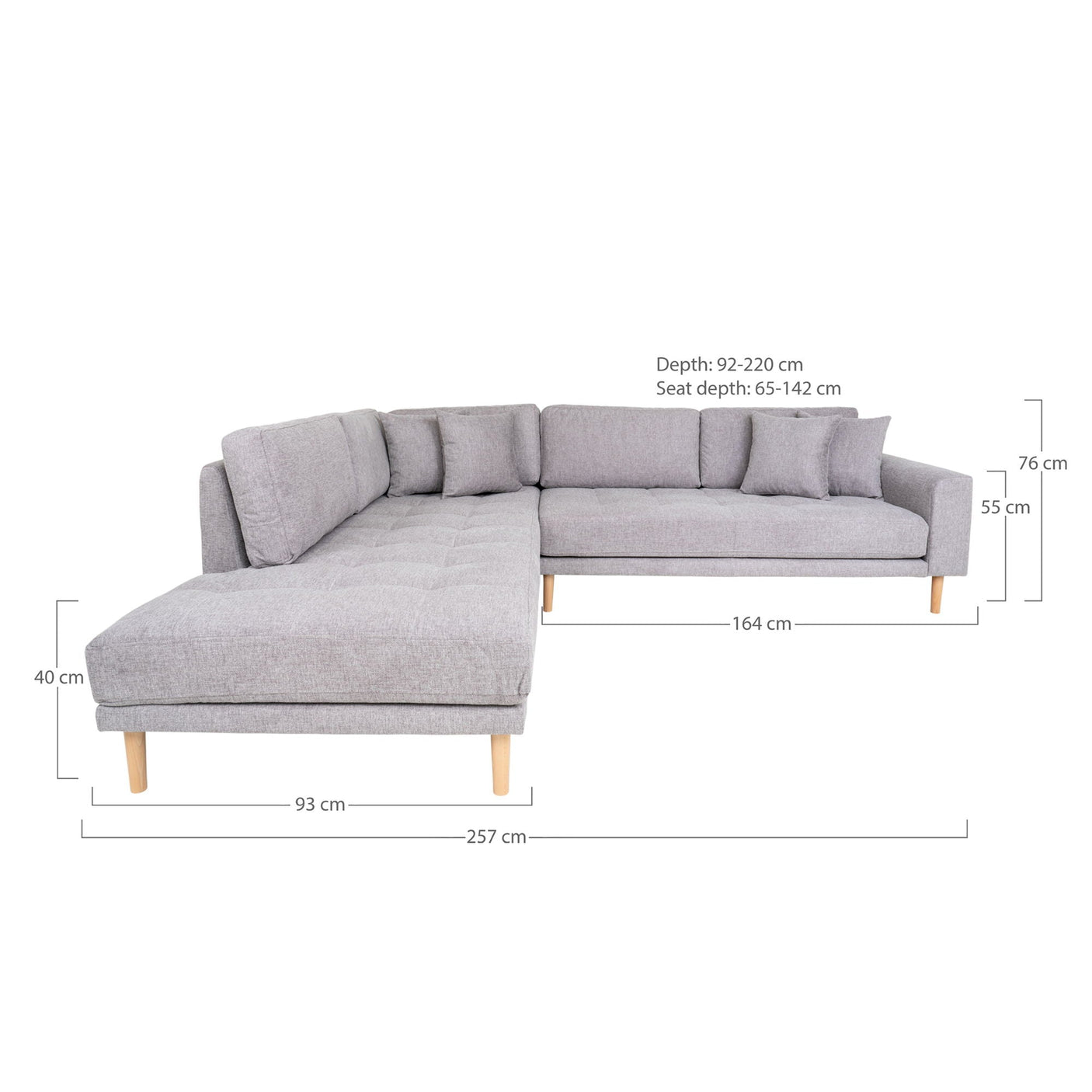 Lido sjeselongsofa venstre House Nordic Sofa