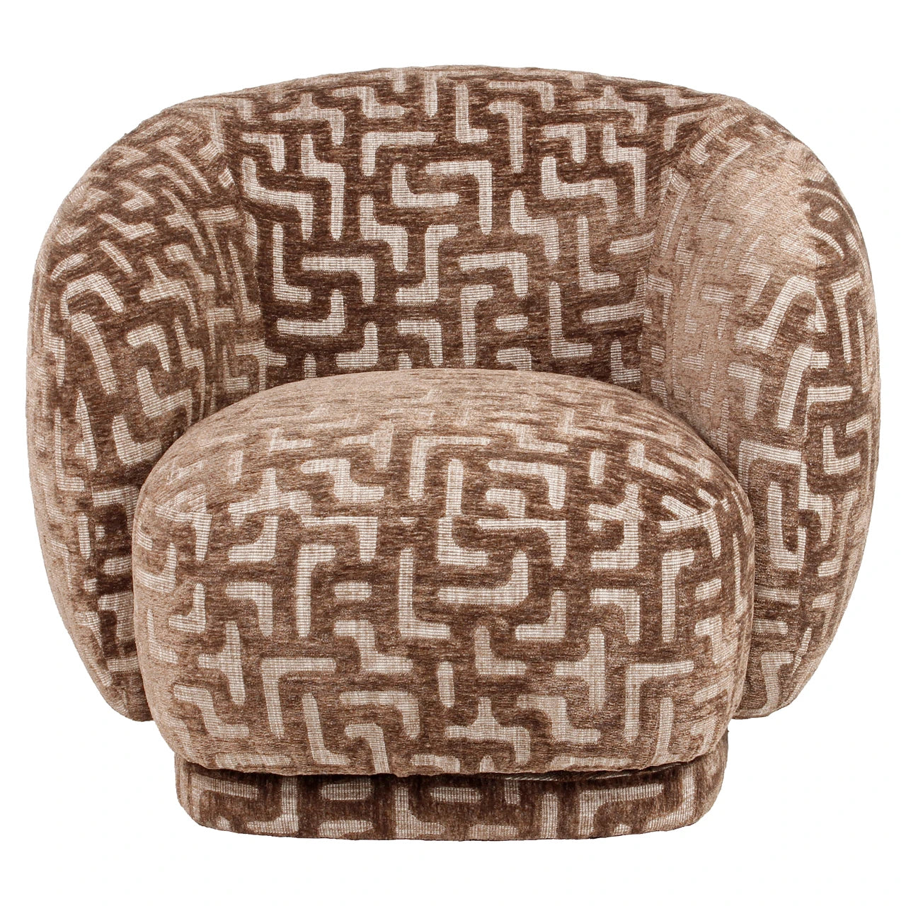 Lounge chair Negreslo brun labyrint Richmond Interiors Lenestol