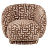 Lounge chair Negreslo brun labyrint Richmond Interiors Lenestol