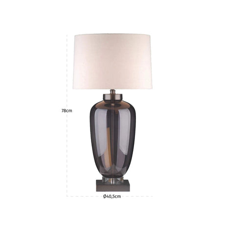 Bordlampe Monsoe smoke Richmond Interiors Bordlampe