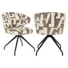 Spisestol Milly moss graffic swivel Richmond Interiors Spisestol