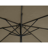 Sun Line parasoll Ø300 autotilt - light grey Hartman Parasoll