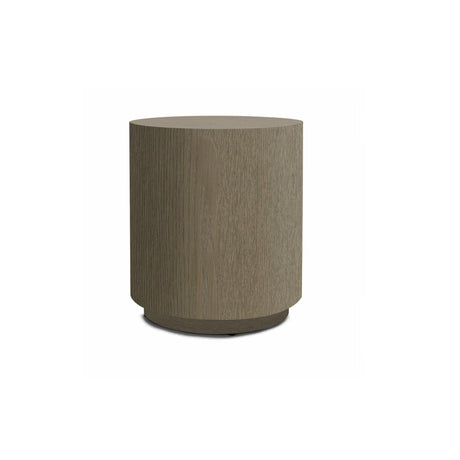 Sidebord Qube Ø50x51cm Muskat grov eikefiner Homefactory 