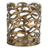 Hurricane light Mase messing antikk Richmond Interiors Lanterne og lysglass