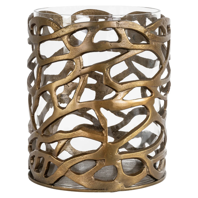 Hurricane light Mase messing antikk Richmond Interiors Lanterne og lysglass