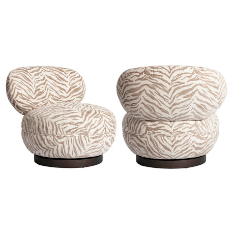 Lounge chair Jace beige tiger svingbar Richmond Interiors Lenestol