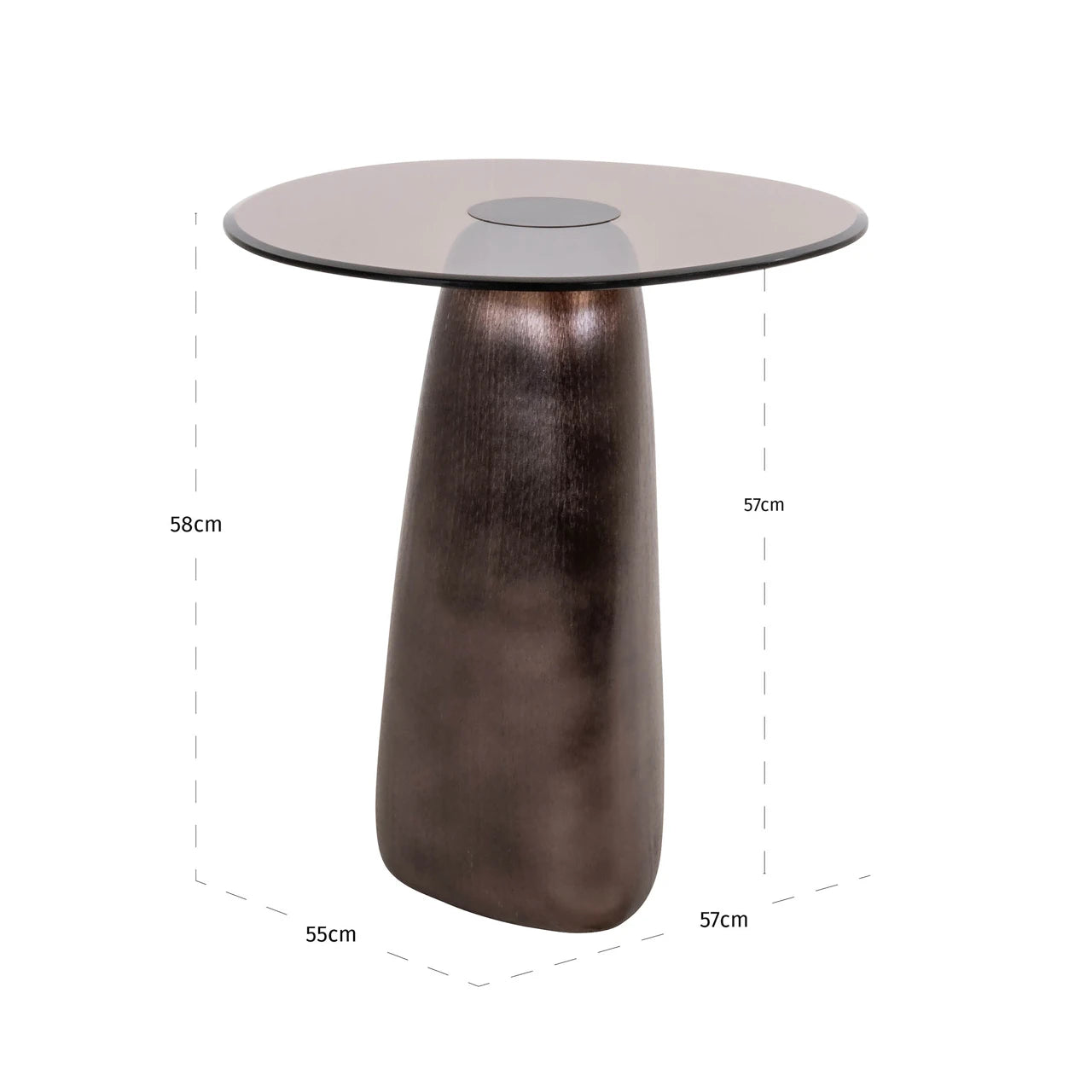 End table Hayden bronze Richmond Interiors Sidebord