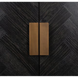 TV-benkskap Blackbone Brass svart rustikk 200 Richmond Interiors TV-benk