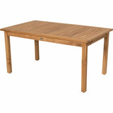 Skagen uttrekksbord/utebord teak L150 Hartman Spisebord