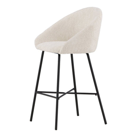 Velvet barstol hvit Outlet Venture Design Barstol
