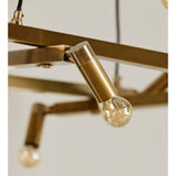 Lyskrone til 10 lyspærer - ø75 cm - brassing finish Nordal HANG LAMPS